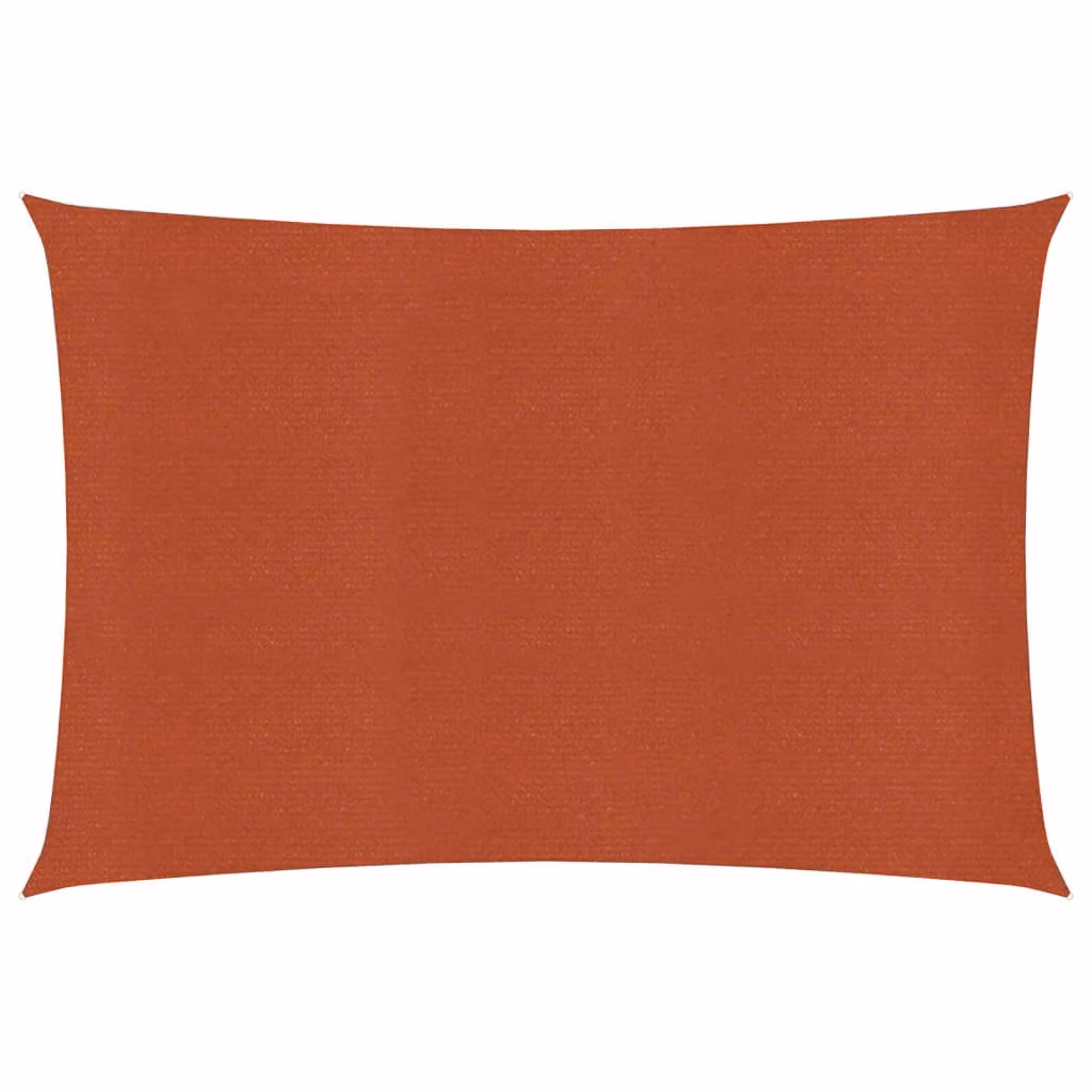 Tenda da sole Living Store, 160 g/m², colore terracotta, dimensioni 2,5 x 3,5 metri, realizzata in HDPE