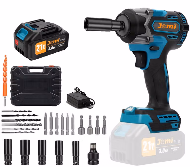 Avvitatore a impatto, coppia elevata, batteria ricaricabile, 1 batteria