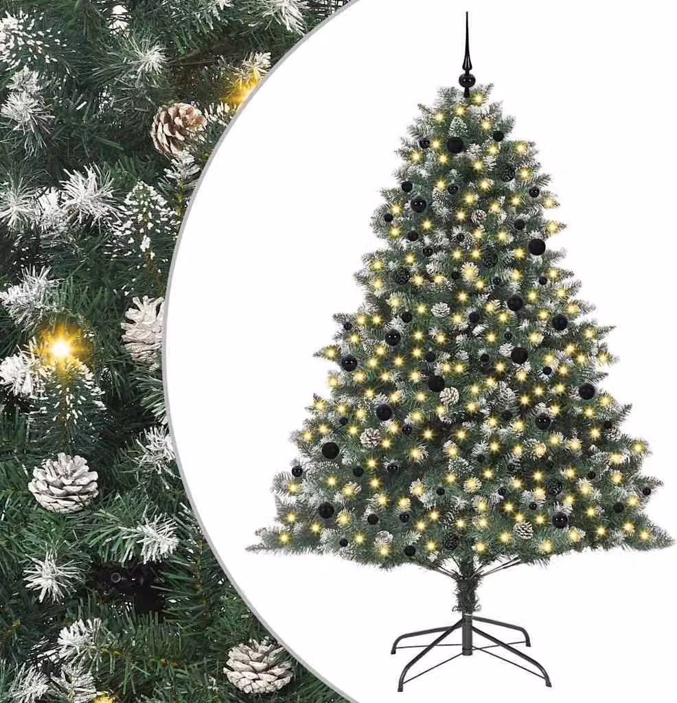 Albero di Natale artificiale con 300 LED Verde 240 cm