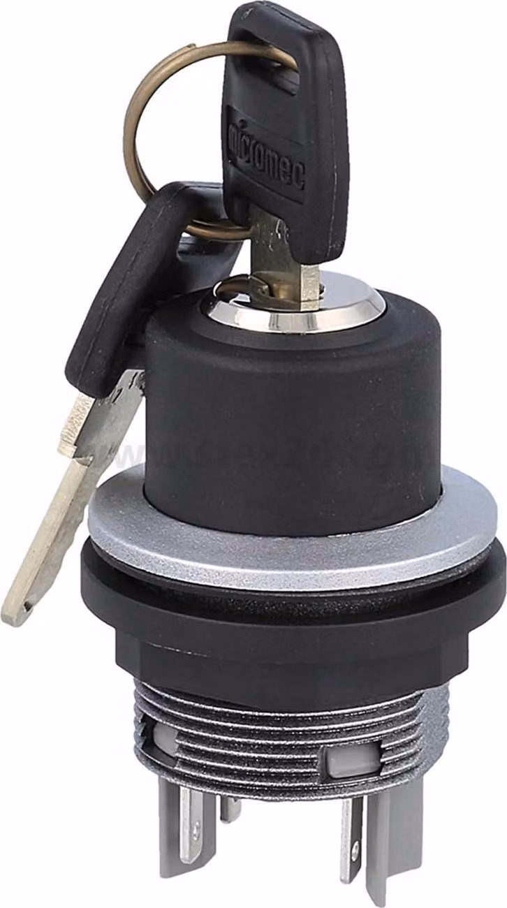 Georg Schlegel Chiave di sicurezza a scatto, 2S rotonda, SHORTRON Connettore piatto 2,8 mm x 0,8 mm - 1 pezzo