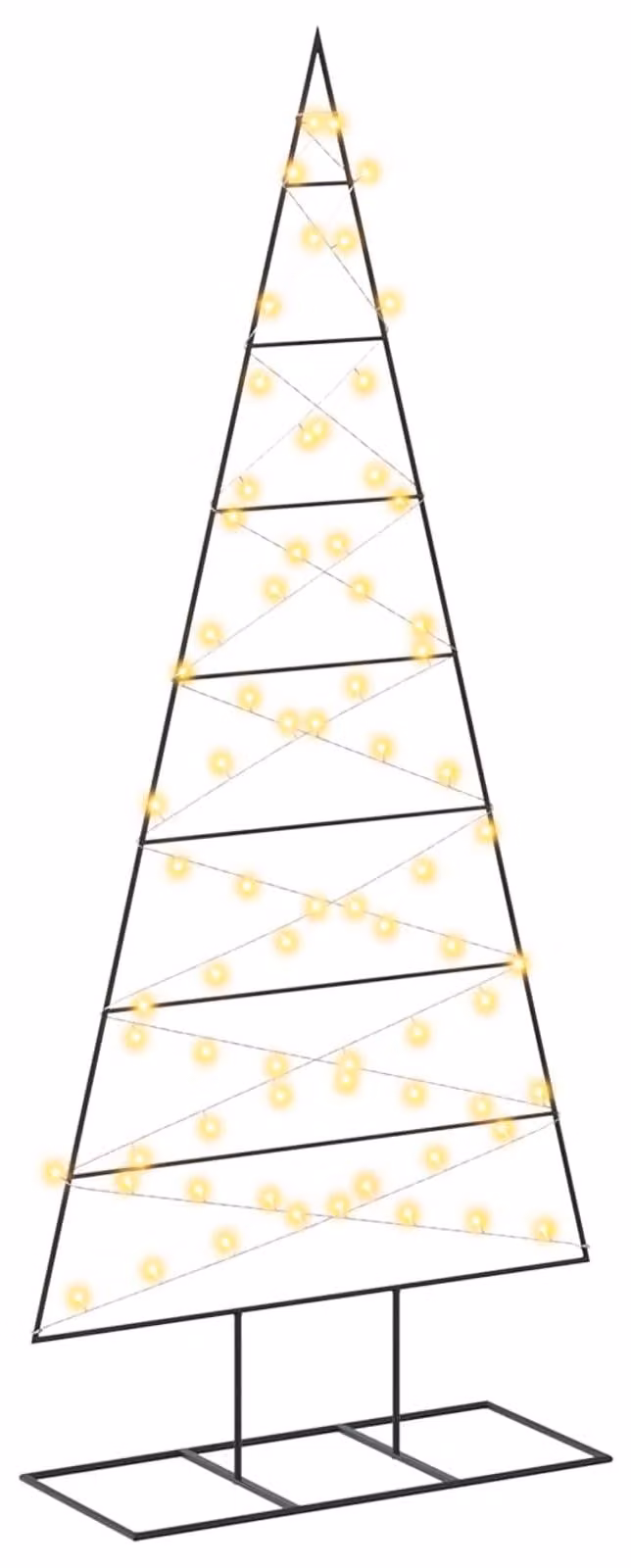 Albero di Natale in metallo KUOPIO, 180 cm, luci bianche calde