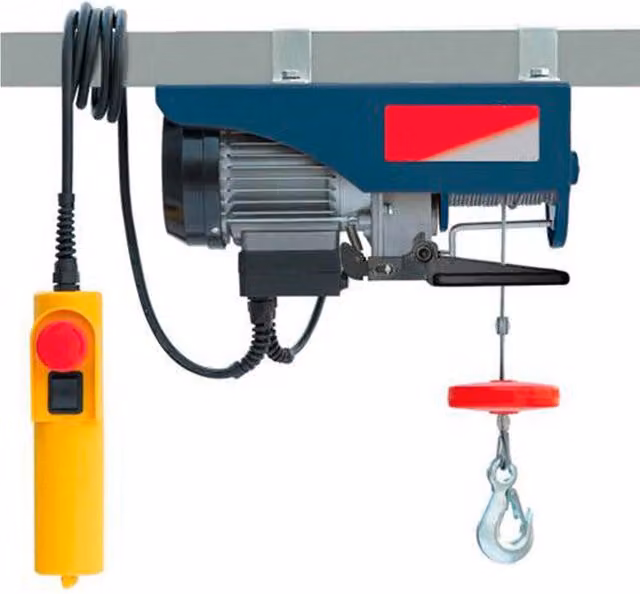 Montacarichi elettrico Tolsen monofase 800W con capacità di carico 250-500kg in acciaio multicolore