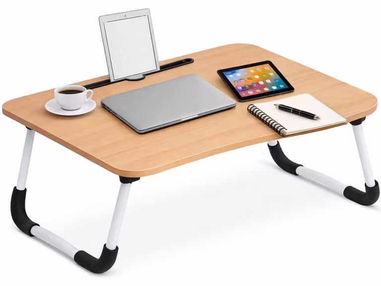 Tavolo pieghevole per laptop, ideale per letto e divano