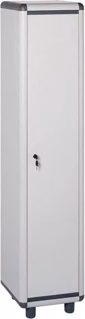 Armadio spogliatoio Garofalo in resina con serratura e appendiabiti, L: 39 cm, P: 39 cm, H: 175 cm