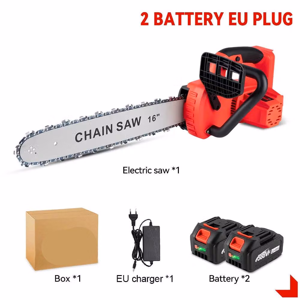 Troncatrice a catena - Sega da potatura - Sega per rami - Sega manuale - Elettrica/a batteria - Senza fili - 40 cm (16 pollici) - 7980W