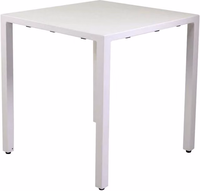 Tavolo alluminio regolabile Alma biancoquadro cm 60x60h75
