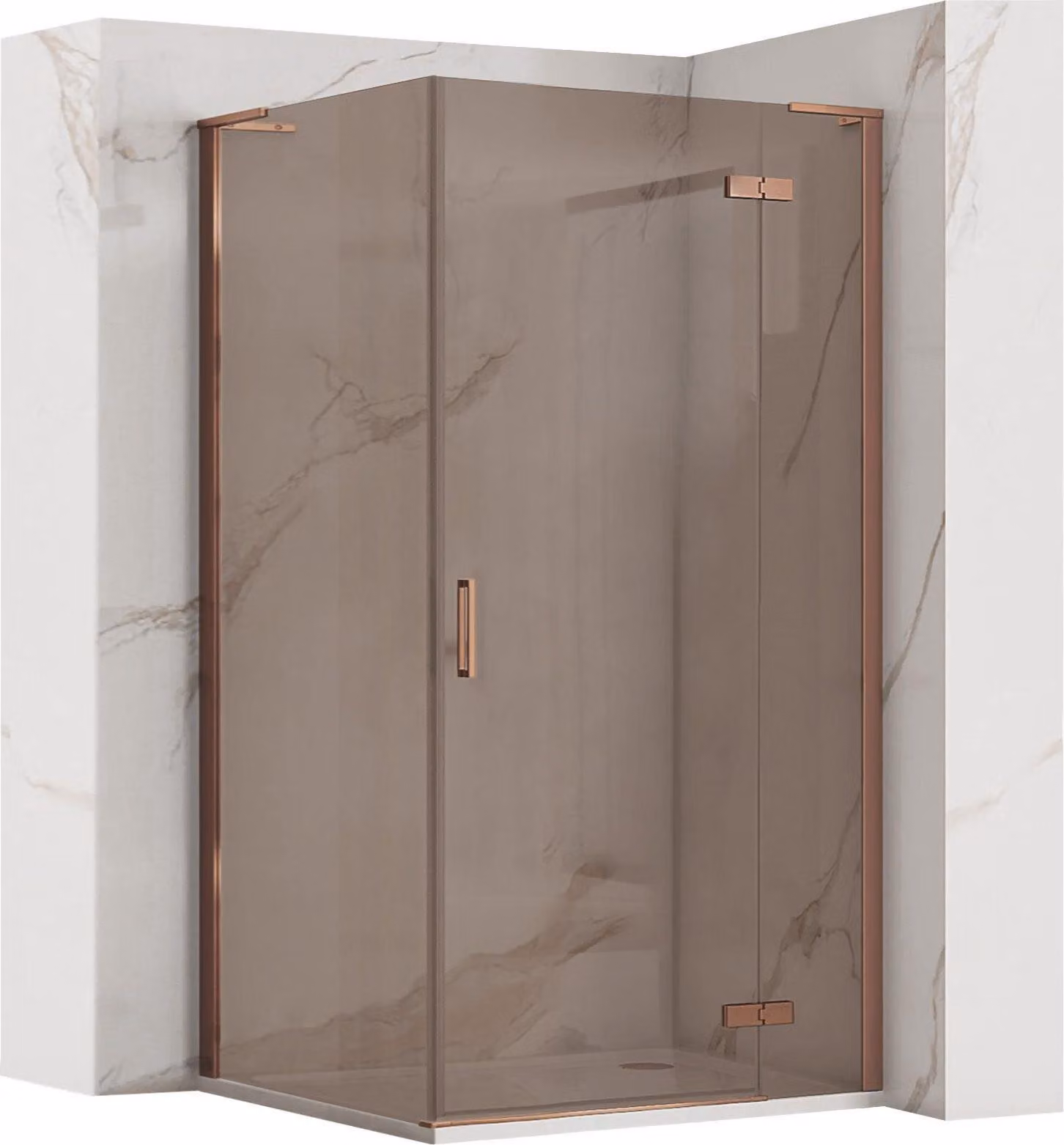 Cabina Doccia Rea Hugo 100X80 Brush Copper