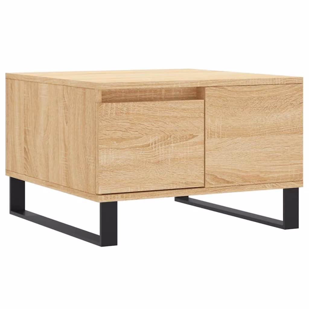 Tavolino Salotto Rovere Sonoma 55x55x36,5 cm Legno Multistrato