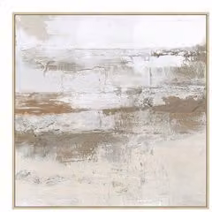 Stampa astratta moderna con cornice Bizzotto, colore beige, L 82,6 x P 82,6 cm