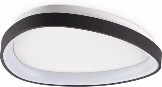Plafoniera Gemini LED 24W 4000K Nero Con Dimmer Ideal Lux