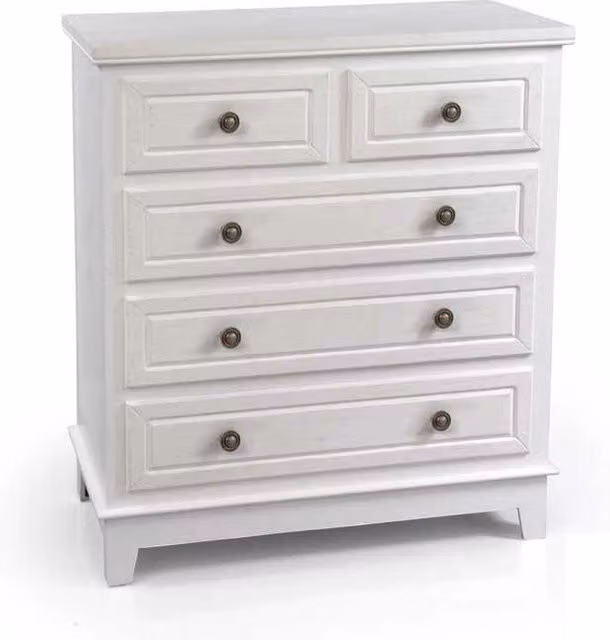 PERLA MOBILE CON 6 CASSETTI 80 X 40 X 92 CM COLORE BIANCO