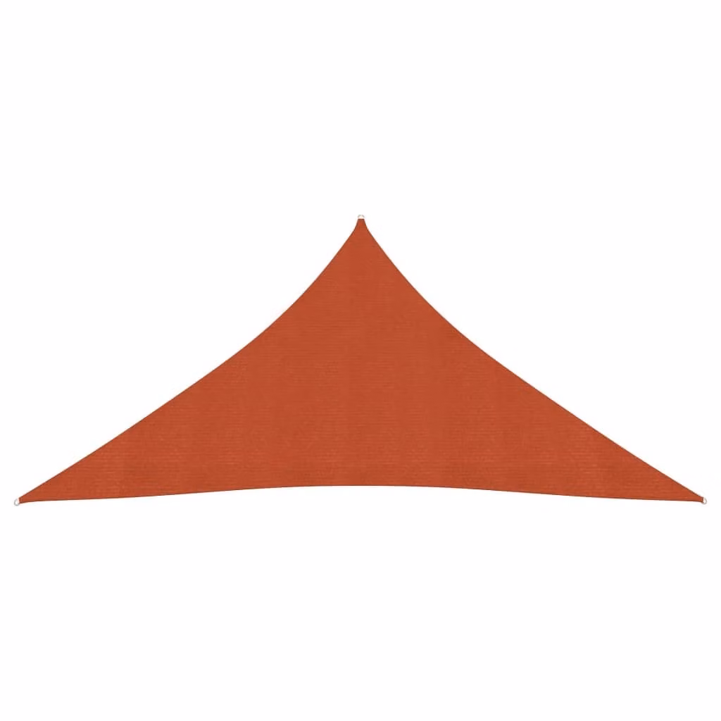 Tenda da sole 160 g/m² rosso terracotta 4,5x4,5x4,5 m HDPE