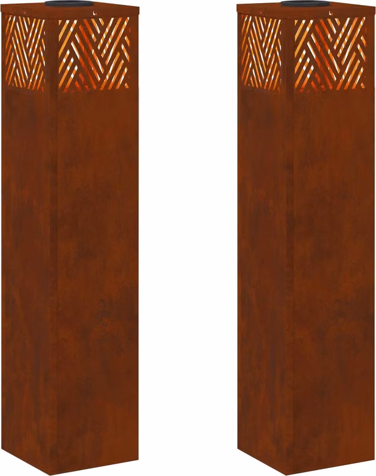 Faro LED solare per sentieri 2 pcs Bronzo