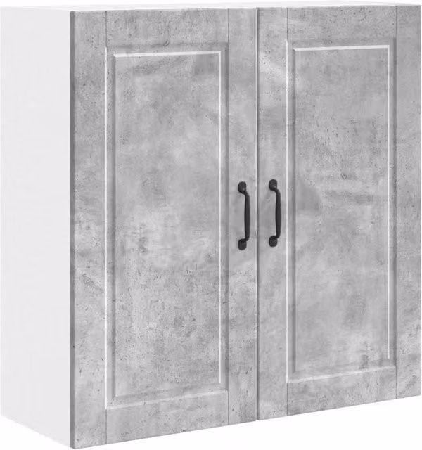 Pensile da cucina | Armadietto a muro PORTO Grigio cemento 80 x 31 x 80 cm