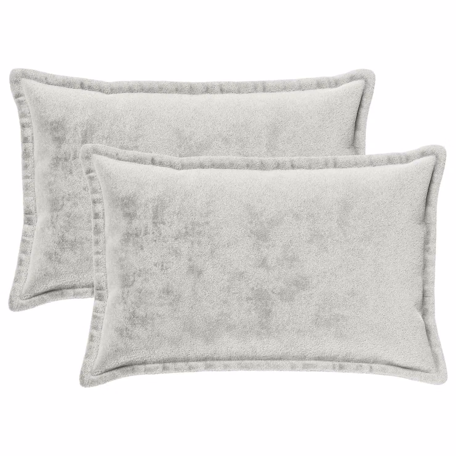 vidaXL Federa 2 pcs HOUTEN Grigio Chiaro 50 x 80 cm Flanella