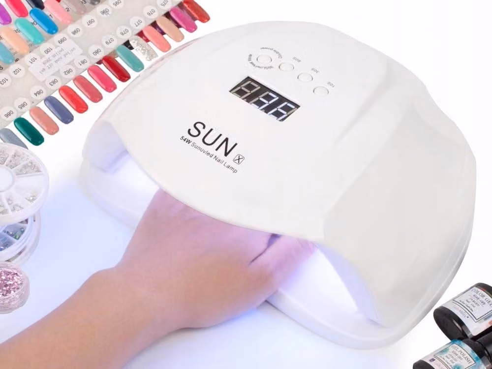 Lampada UV LED da 54W per unghie, con sensore e timer, adatta per smalti in gel e Shellac