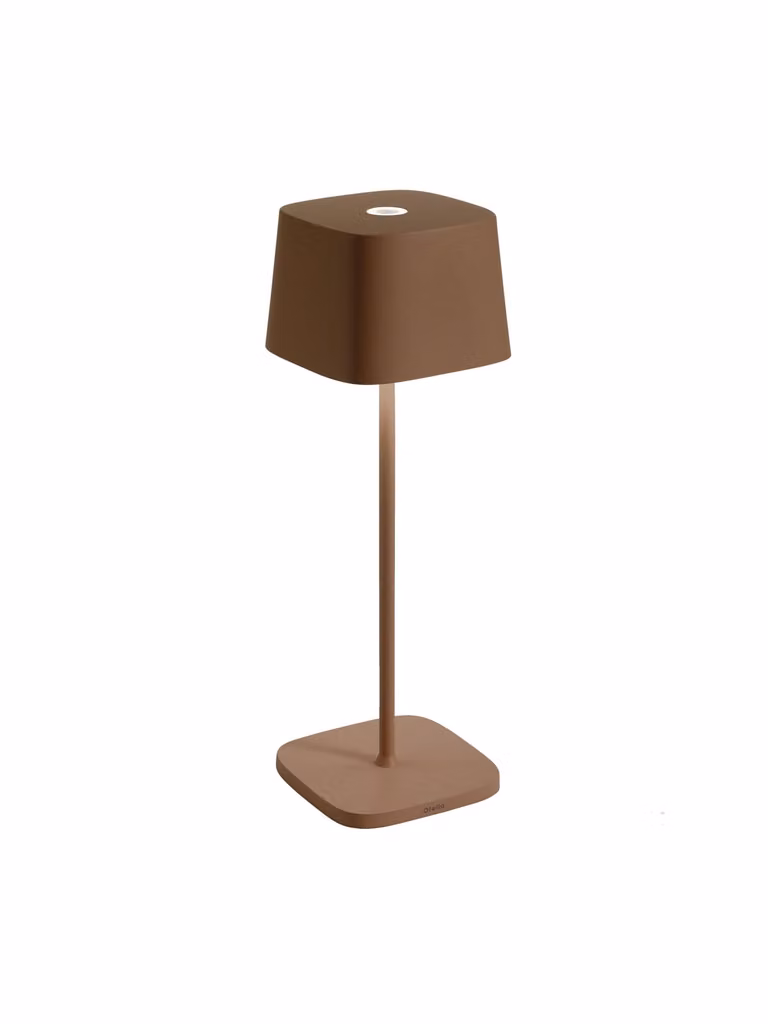 Zafferano - Lampada da Tavolo Ofelia Pro Corten Ricaricabile LED