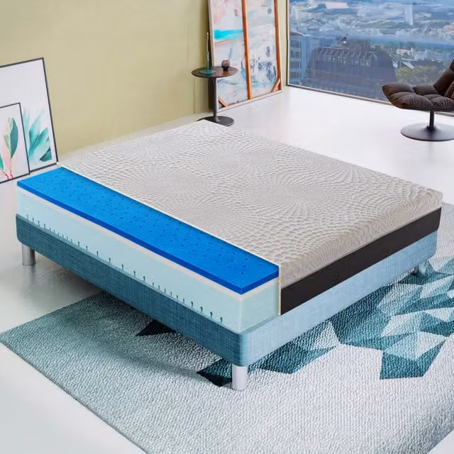 Materasso Matrimoniale 180x200 in Memory Foam - 3 Strati - Sfoderabile - A zone differenziate - Ortopedico