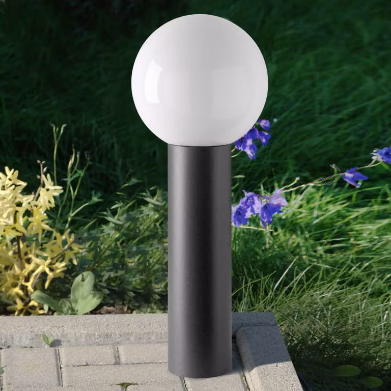 CMD Lampione da giardino KIANA, Nero, Alluminio, Moderno, Lampada da esterni