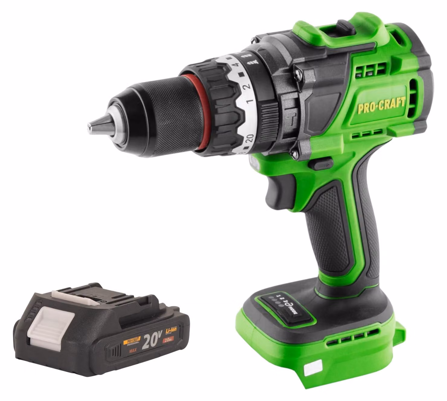 Avvitatore a percussione a batteria Procraft PA18ProBL-BB 20 V 180 Nm Brushless + 1x batteria 2,0 Ah - senza caricabatterie
