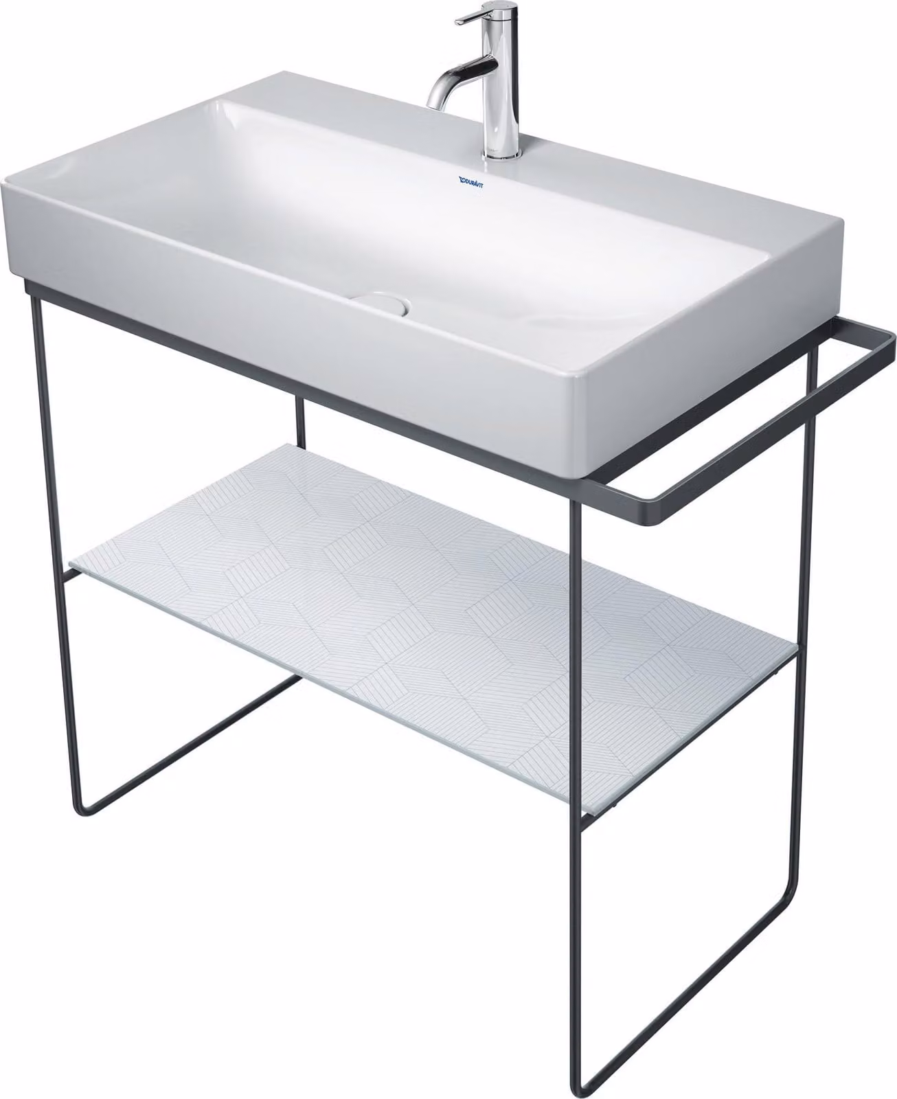Duravit DuraSquare console en métal 86,5x45,1cm, pour lavabo 235380, sur pied, 0031114600, 0031114600