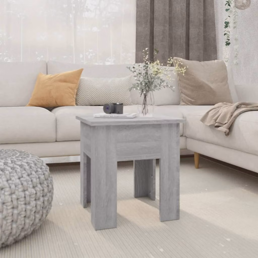 Maison Exclusive - Tavolino grigio Sonoma 40x40x42 cm Materiale ligneo