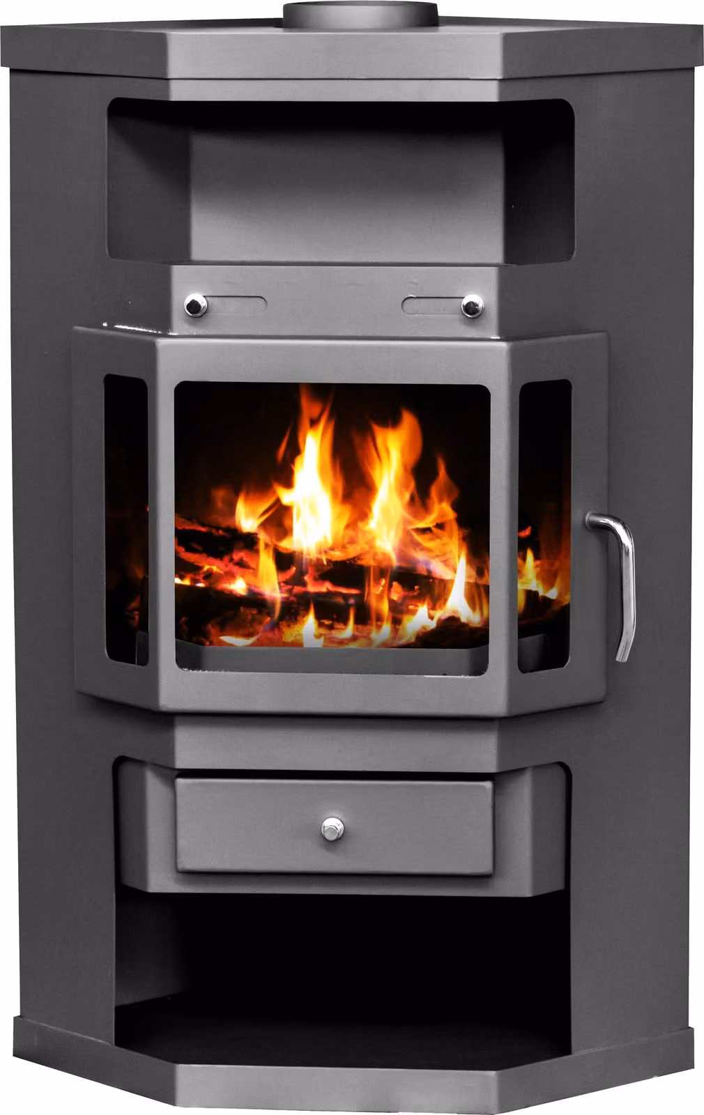 Stufa a legna ad angolo Victoria 05 Panama – 9,0 kW – Classe A