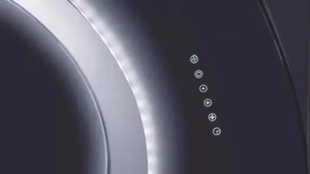 Cappa a parete Baraldi Nima in vetro nero da 90 cm con aspirazione da 800 m3/h e funzione convertibile – 2