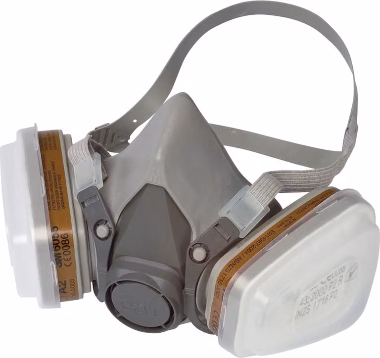 semimaschera respiratoria 3M con filtro intercambiabile 6002C livello di protezione: A2P2, design compatto, visuale libera, - 1 pezzo (6002C)