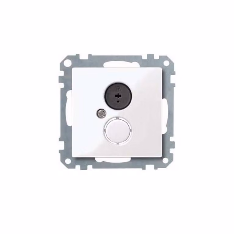 Inserto per presa altoparlante, bianco brillante, sistema M