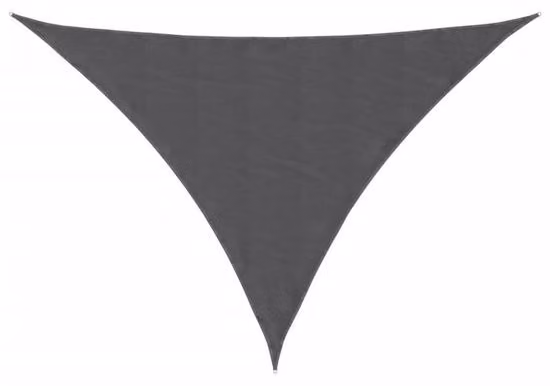 Ombrellone triangolare - Telo ombreggiante 3,5 x 3,5 x 4,9 m - Tessuto Oxford idrorepellente - Resistente ai raggi UV - Antracite
