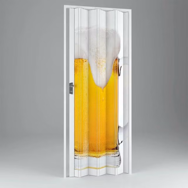 Porta a soffietto da interno in PVC Beer mod. Vera multicolore L: 102 cm, H: 214 cm