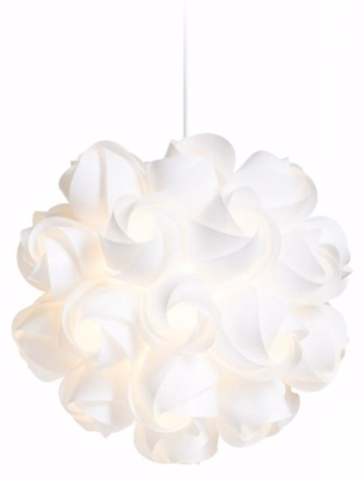 COCO pendente bianco PVC 230V LED E27 15W