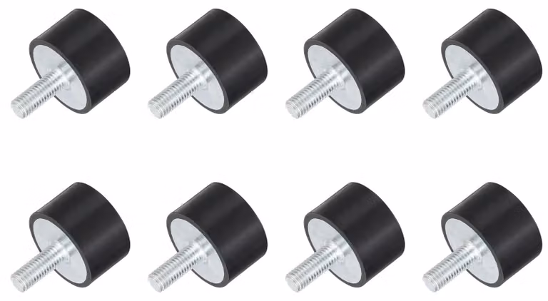 QUARKZMAN M10, set di 8 supporti in gomma e isolatori antivibranti