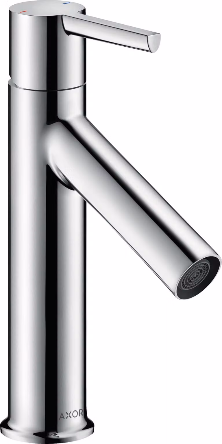 hansgrohe AXOR Starck mitigeur monocommande de lavabo 100 avec poignée sans timon, chromé, 10003000, 10003000