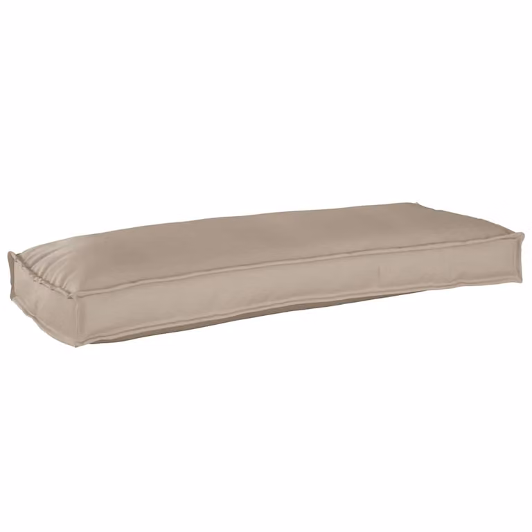 vidaXL Cuscino Tessuto Oxford Tortora 100 x 40 x 8 cm