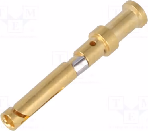 1 connettore femmina, sezione 0,5 mm², 10A, placcato in nichel, per cavi con diametro esterno 2 mm, codice prodotto 09150006223, HARTING, connettore a innesto
