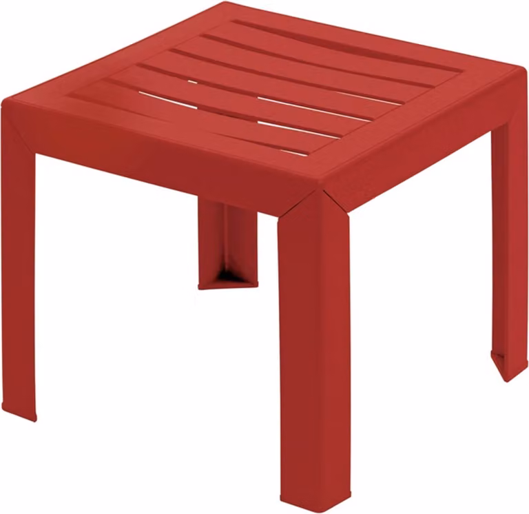 Tavolino Grosfillex Miami rosso 40 x 40 x 41 cm