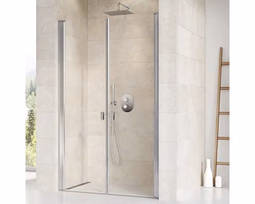 Porta doccia per alcova RAVAK CSDL2 -110 Cromo 110 cm colore telaio alluminio decoro vetro chiaro 0QVDCC0LZ1