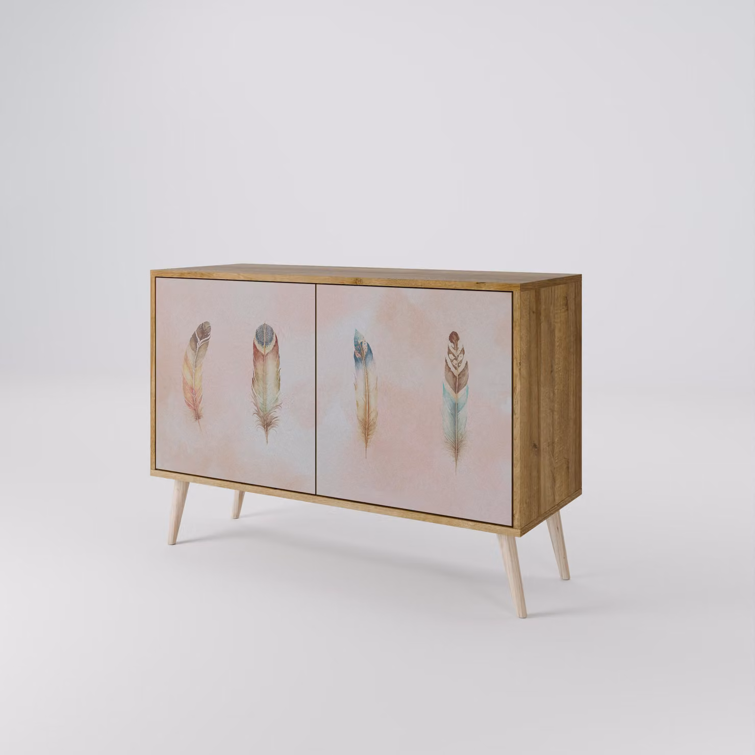 Cassettiera Spacerebels a 2 ante - credenza cassettiera - credenza alta - mobile guardaroba - soggiorno camera da letto - 57,5×111×42 (HxLxP)