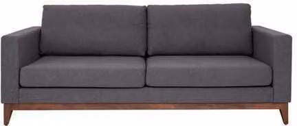 Grauer Zweisitzer Designer 2-Sitzer Couch Wohnzimmer Textil Polstersofa