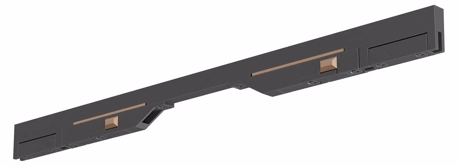 ALIMENTATORE LINEARE ARELUX XFIVE, versione CON., per profili REC./SURF., 48V DC, grado di protezione IP40, colore: nero opaco