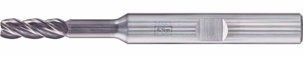 PFERD Tools Fresa angolare in metallo duro integrale lunga 4 tagli con smusso a 45° codolo TiAlN HB Universal Line