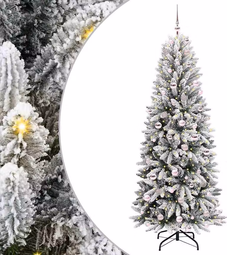 Albero di Natale artificiale con 300 LED Bianco 210 cm
