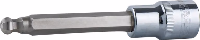 KS Tools 1/2" CHROMEplus bit esagono incassato, testa sferica, lungo, 6 mm
