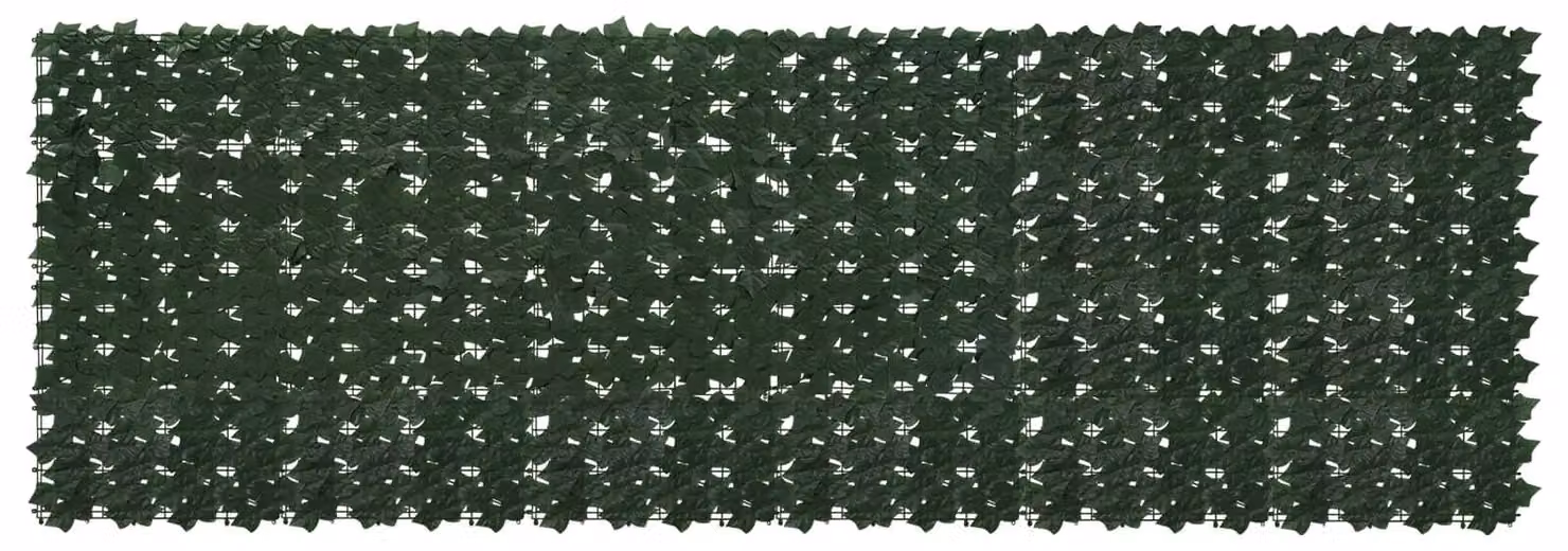 Schermo per balcone con foglie Verde Scuro 300 x 100 cm