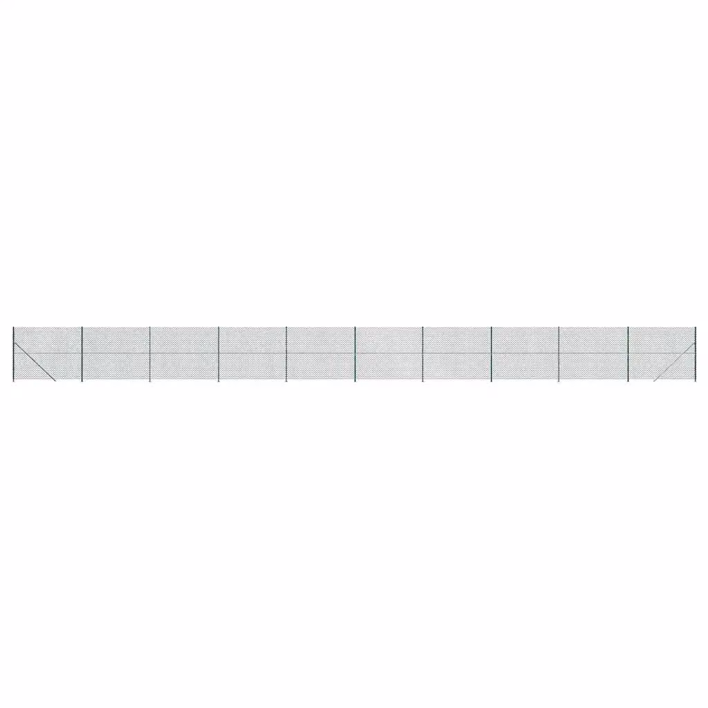 Recinzione a rete vidaXL in acciaio zincato rivestito in PVC verde, Altezza: 180 cm, Lunghezza: 25 m – 2