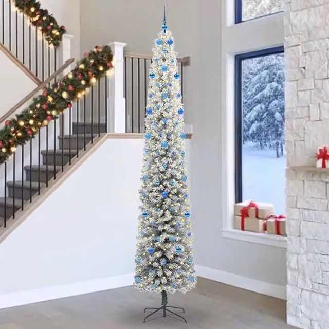 Albero di Natale artificiale verde vidaXL con 300 LED luce bianca calda, Altezza: 300 cm – 1