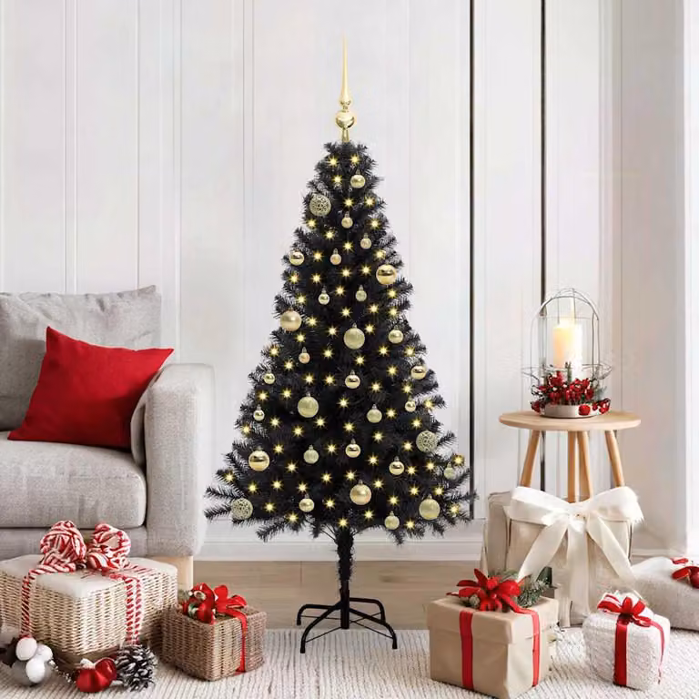 Maison Exclusive - Albero di Natale nero, 150 cm, in PVC