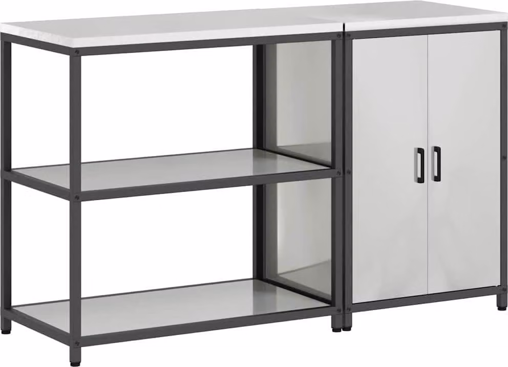 Set di Stoccaggio per Cucina HATTEM 2 pcs Argento
